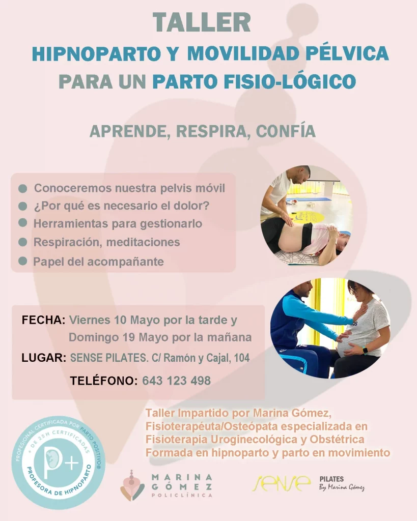 Taller hipnoparto y movilidad pélvica mayo 2024
